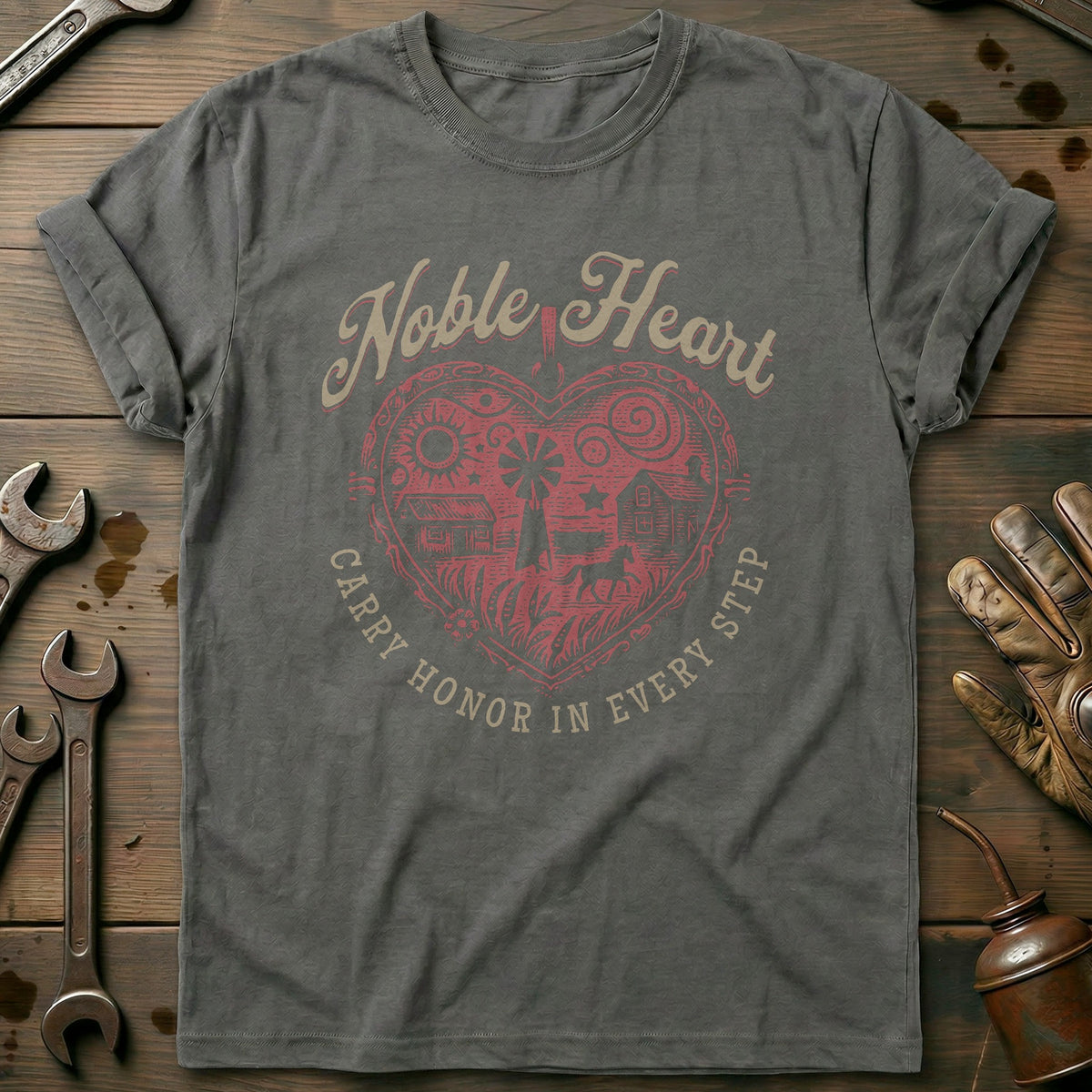 Charcoal - Noble Heart - T-Shirt