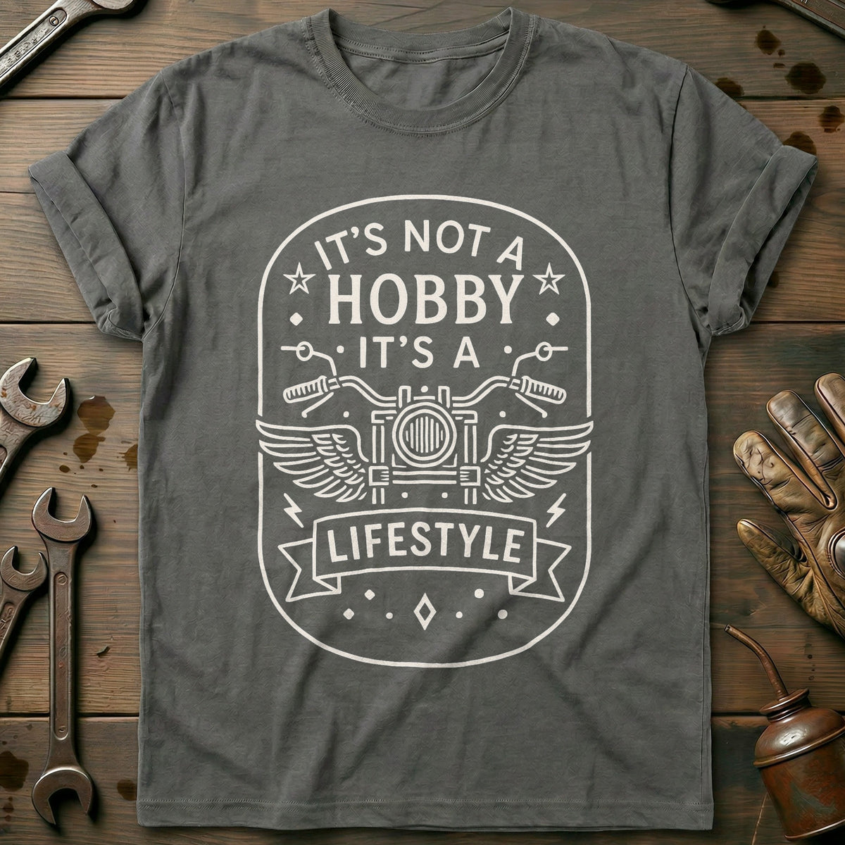 Charcoal - not a hobby 61 motorcycle T Shirt