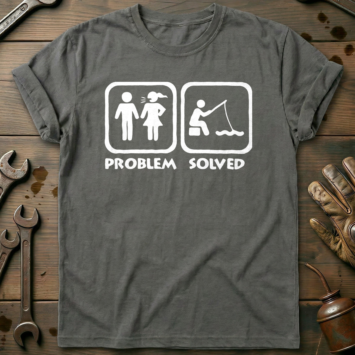 Charcoal - Problem Solved Sport T Shirt