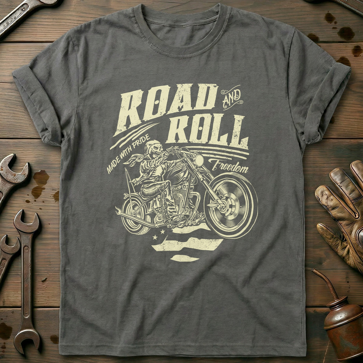 Charcoal - Road and Roll T-Shirt