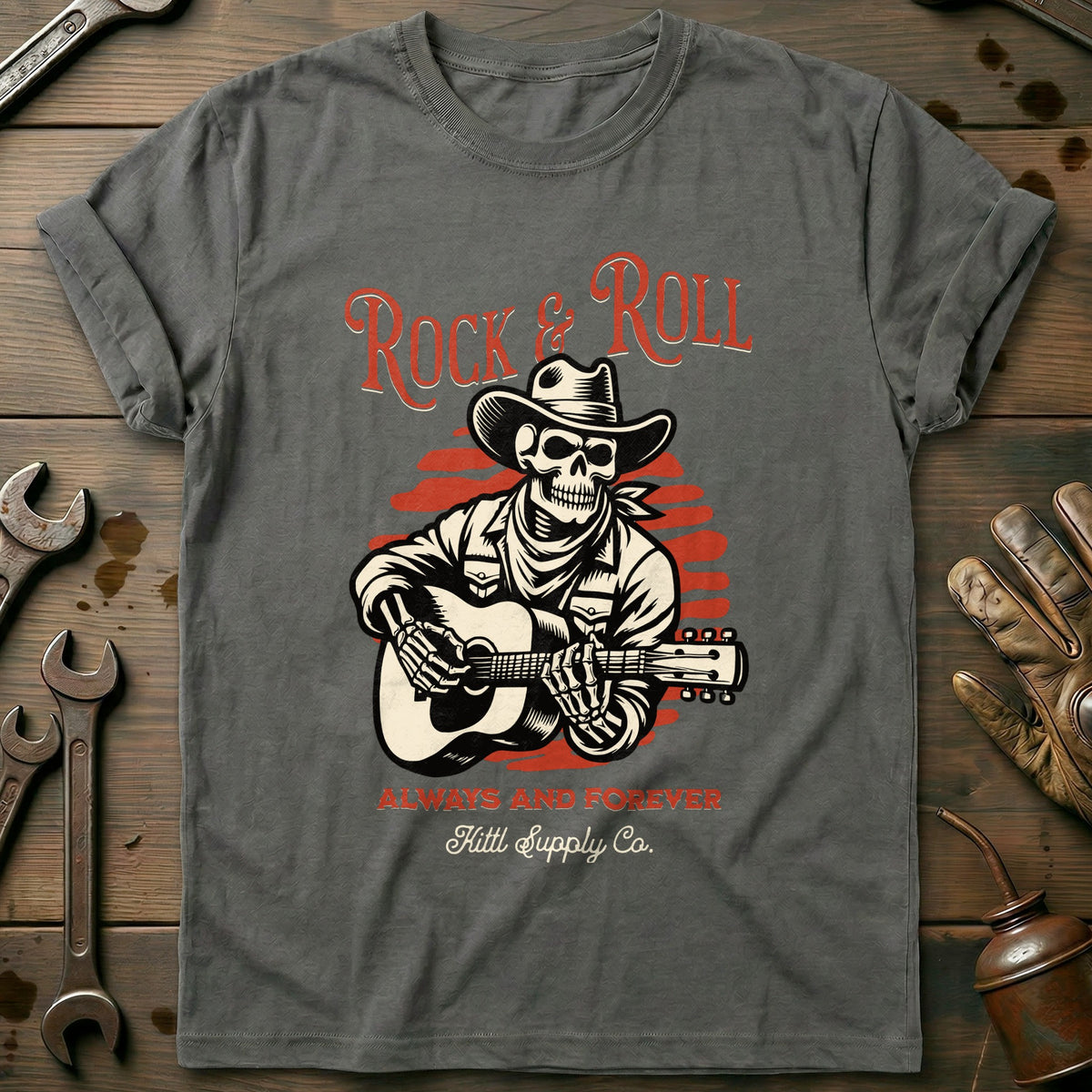 Charcoal - Rock Roll Cowboy T-Shirt