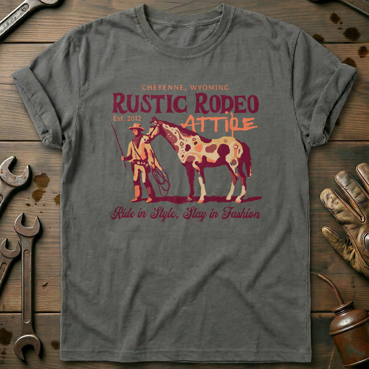 Charcoal - Rustic Rodeo - T-Shirt
