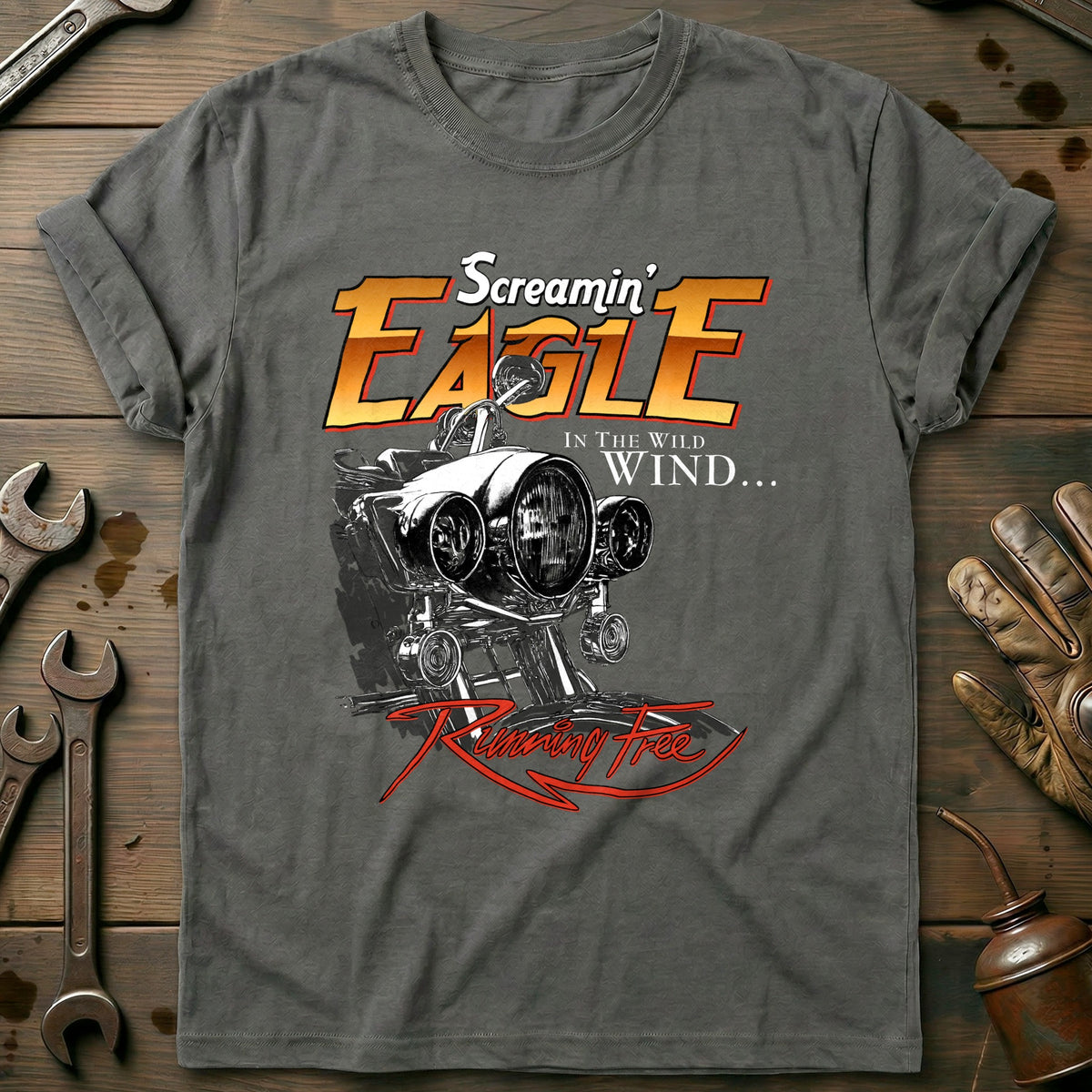 Charcoal - Screamin Eagle T-Shirt