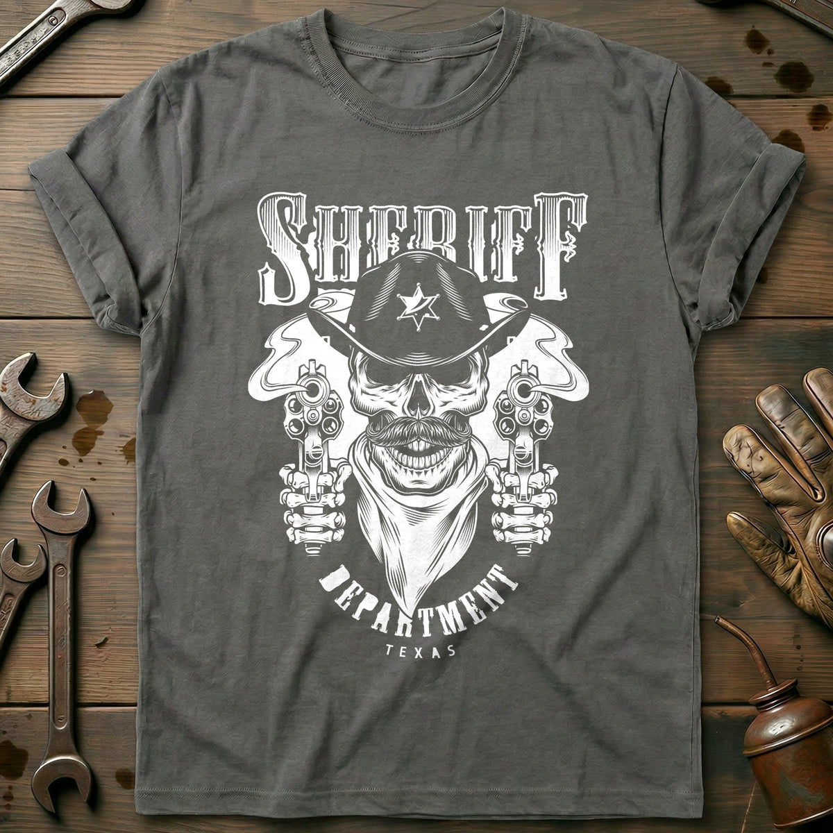 Charcoal - Cowboy Sheriff T-Shirt