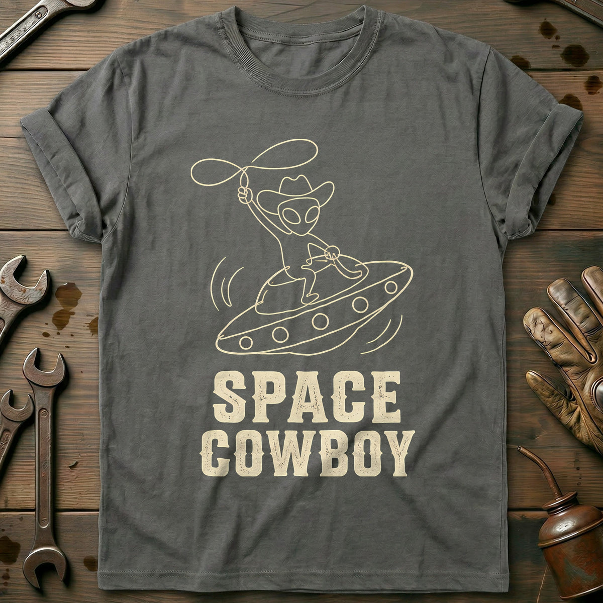Charcoal - Space Cowboy - T-Shirt