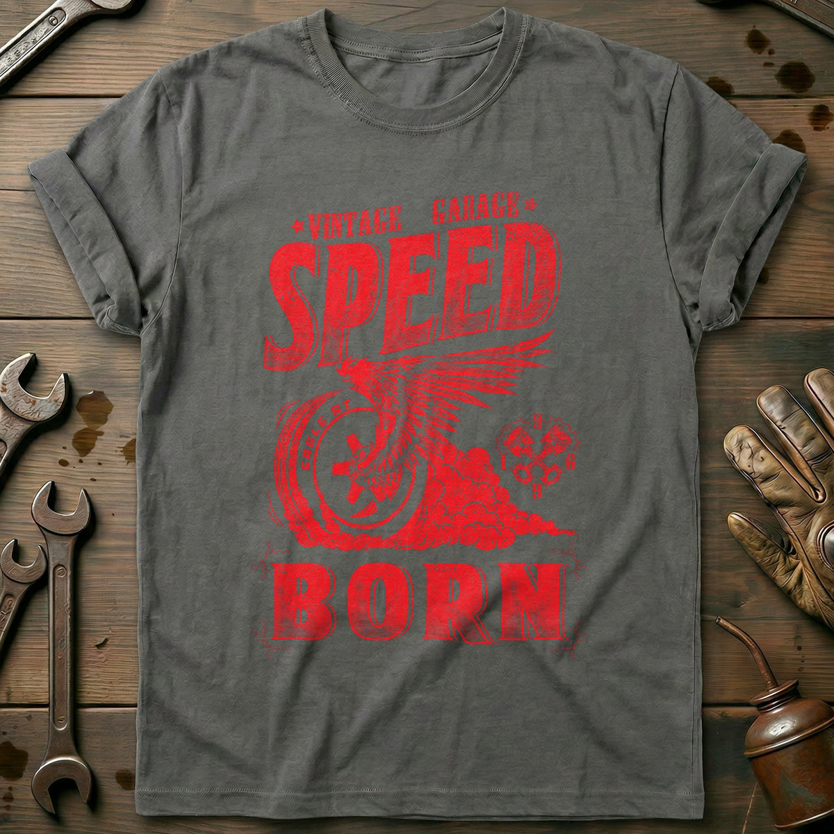 Charcoal - Speed Born T-Shirt