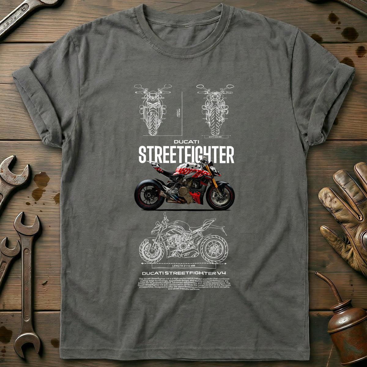 Charcoal - streetfighter v4 gray-red 2 T Shirt