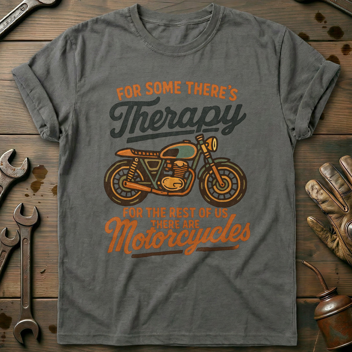 Charcoal - therapy motorcycle 37 T Shirt