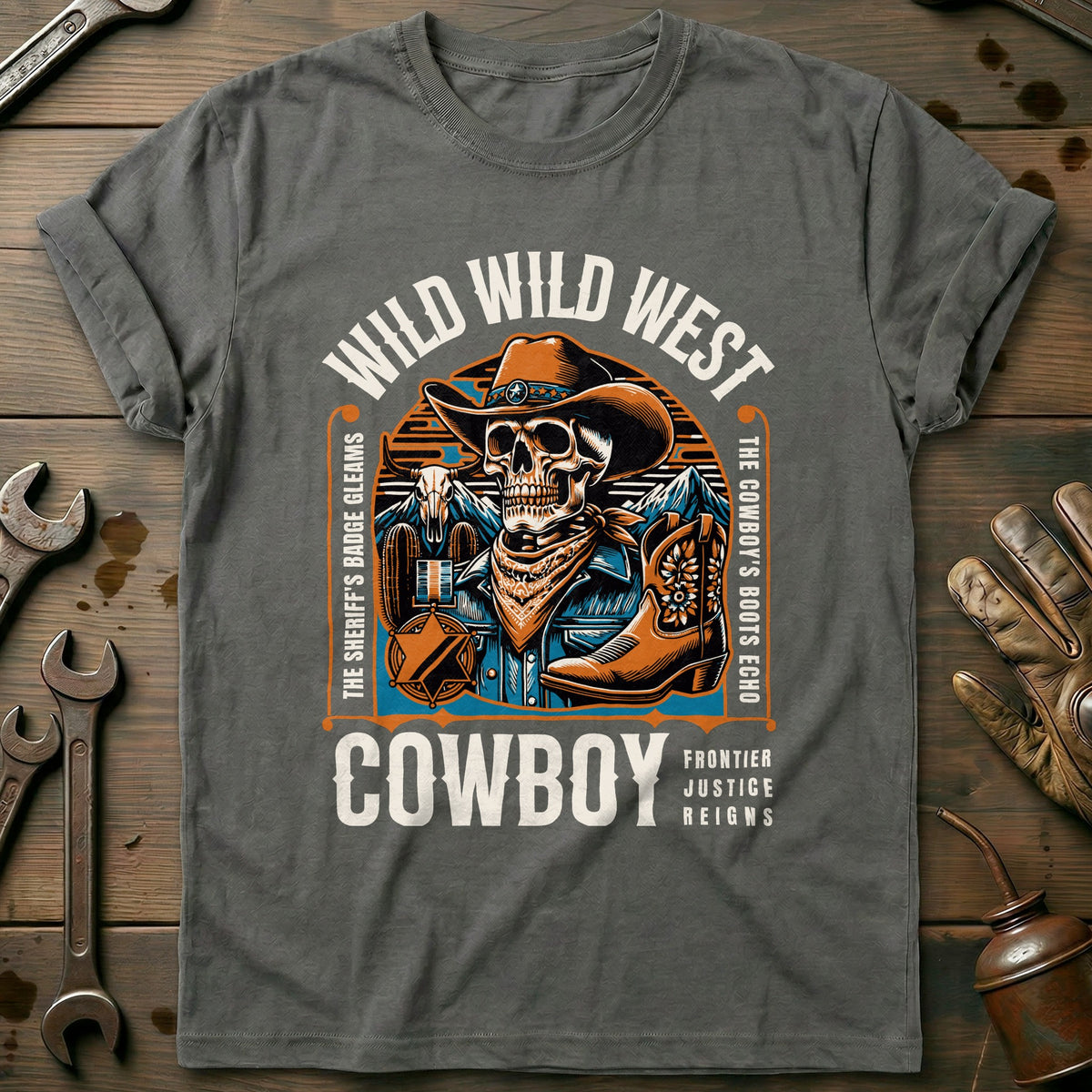 Charcoal - Wild Wild West T-Shirt