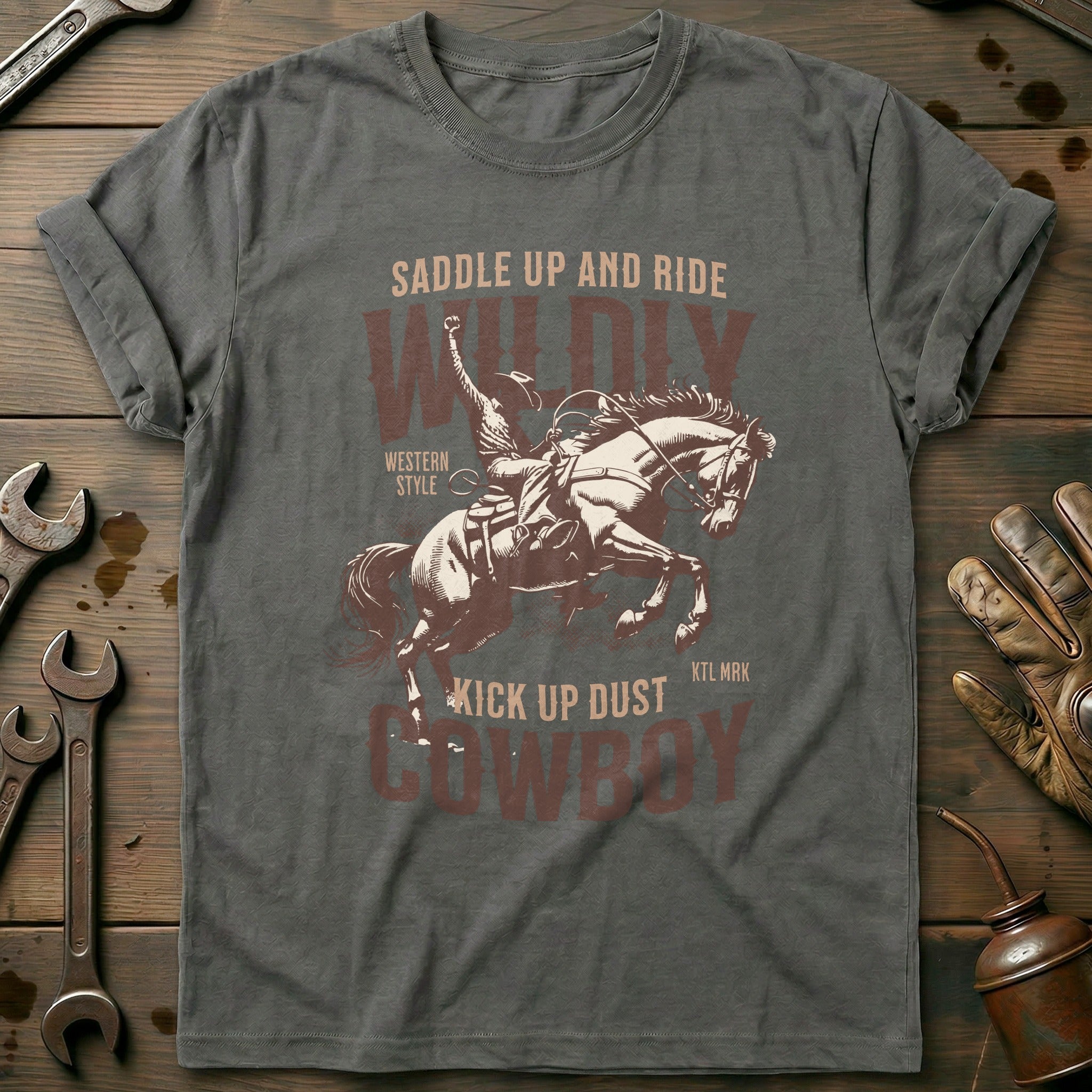 Charcoal - Wildly Cowboy - T-Shirt