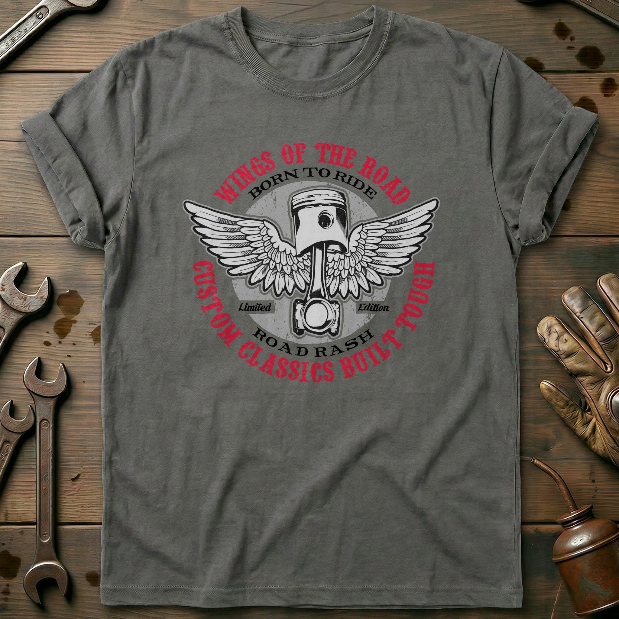 Charcoal - Wings of the Road T-Shirt