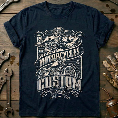 Navy - 1991 Motorcycle T-Shirt