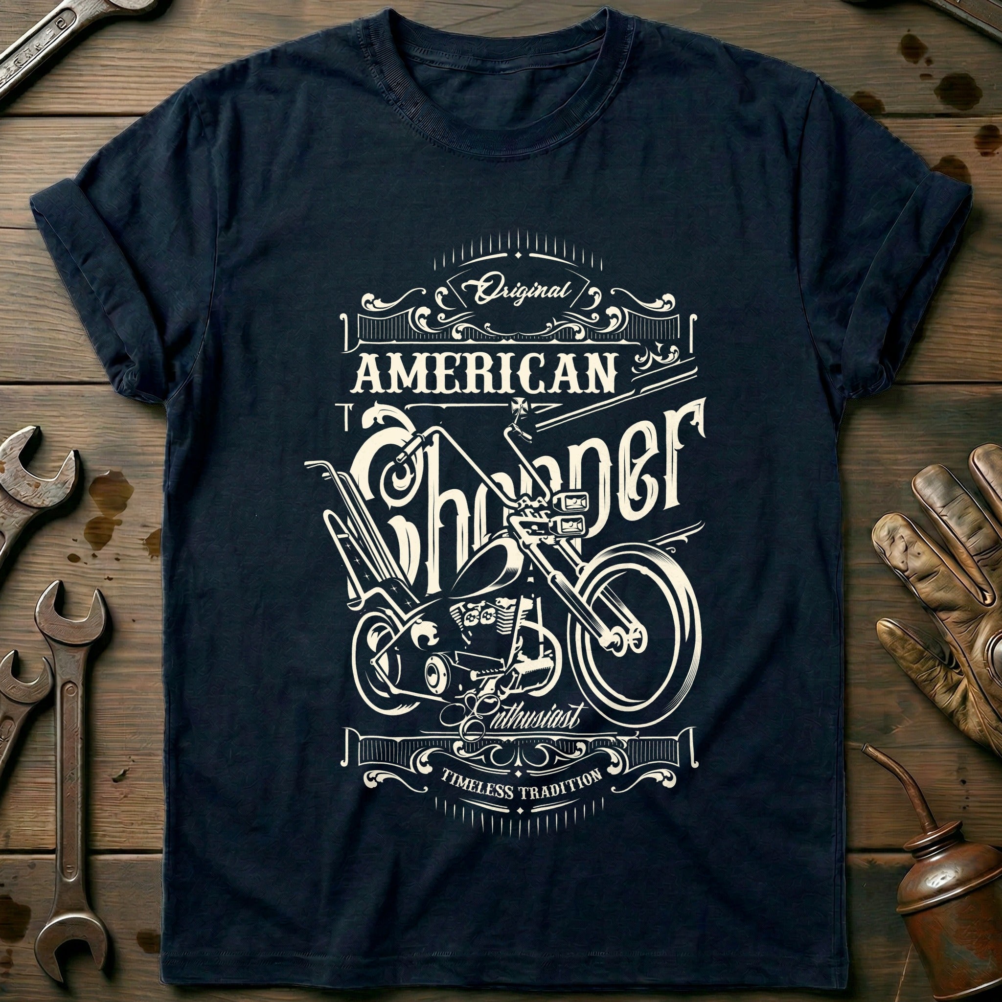Navy - American Chopper T-Shirt