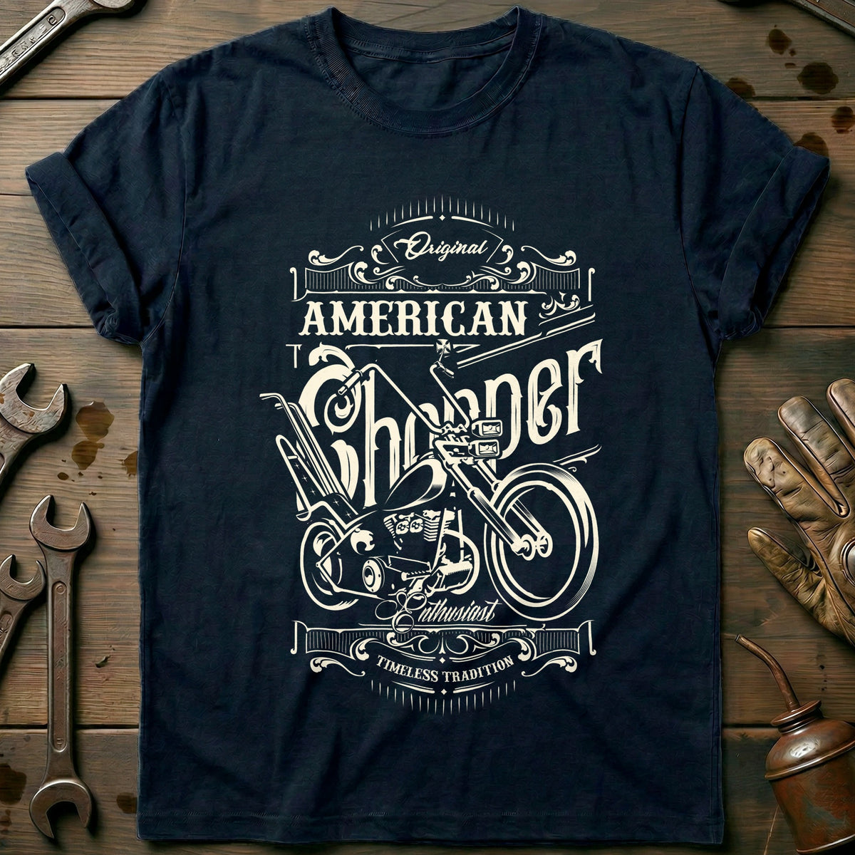 Navy - American Chopper T-Shirt