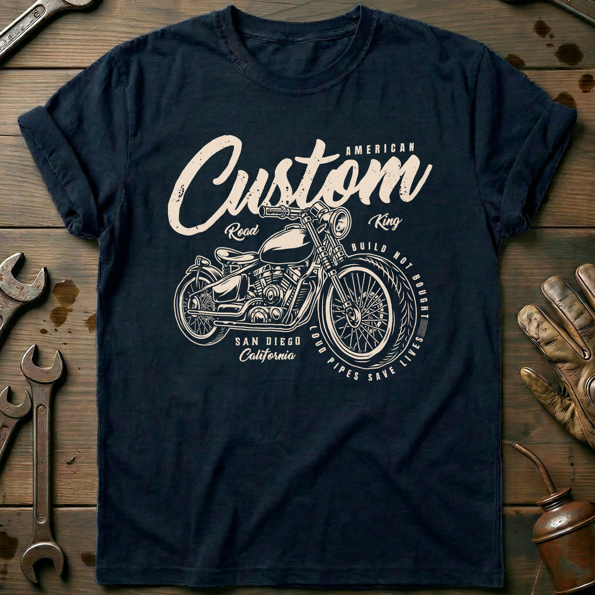 Navy - American Custom T-Shirt