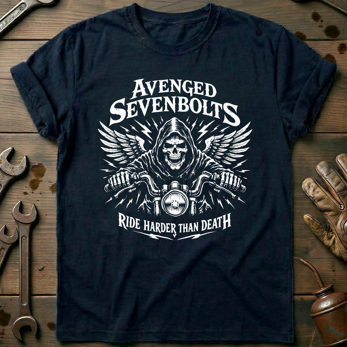 Navy - AVENGED SEVENBOLTS 026 T Shirt