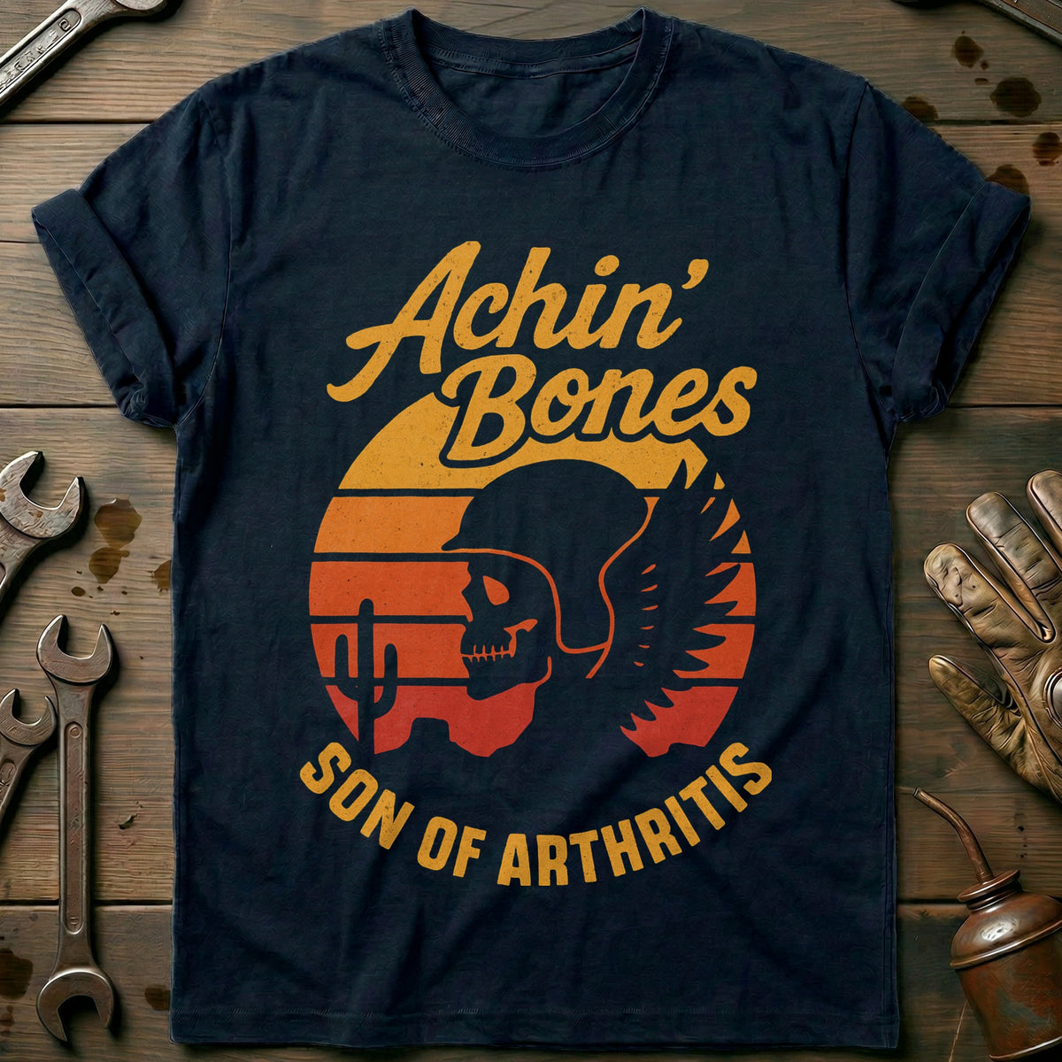 Navy - Achin Bones 31 T Shirt
