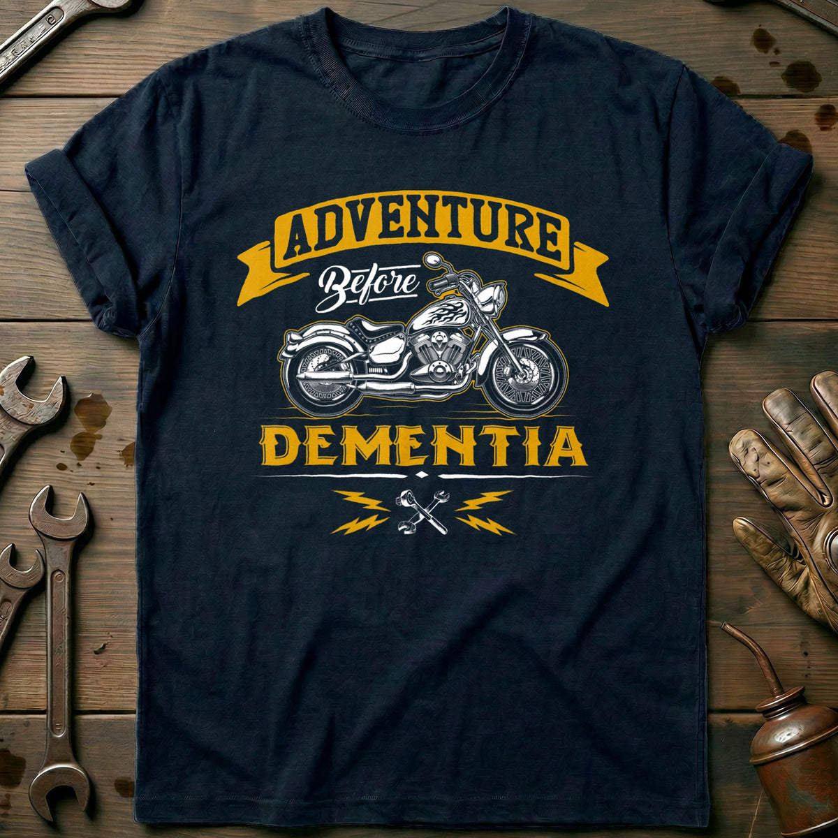 Navy - Adventure Before Dementia T Shirt