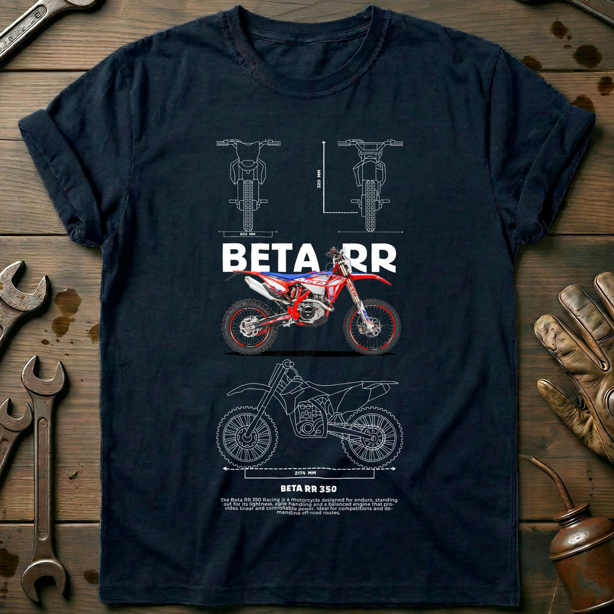 Navy - BETA RR 028 T Shirt