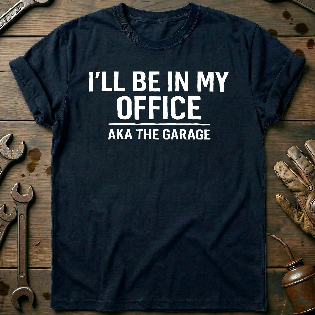 Navy - BE IN MY GARAGE 026 T Shirt