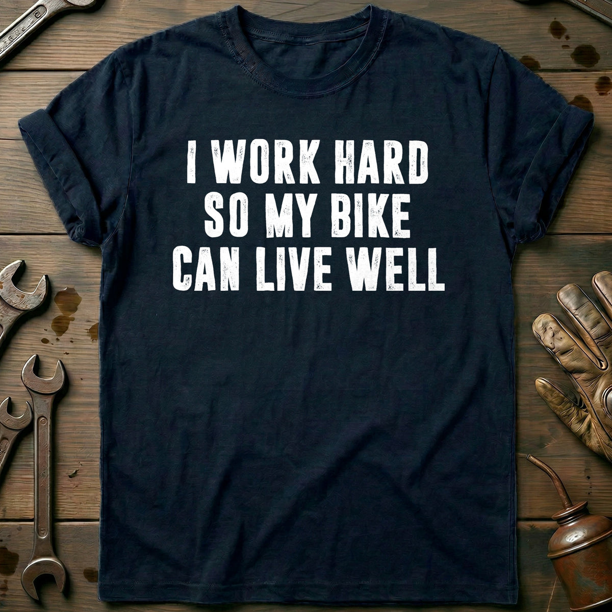 Navy - BIKE LIVE WELL 026 T Shirt