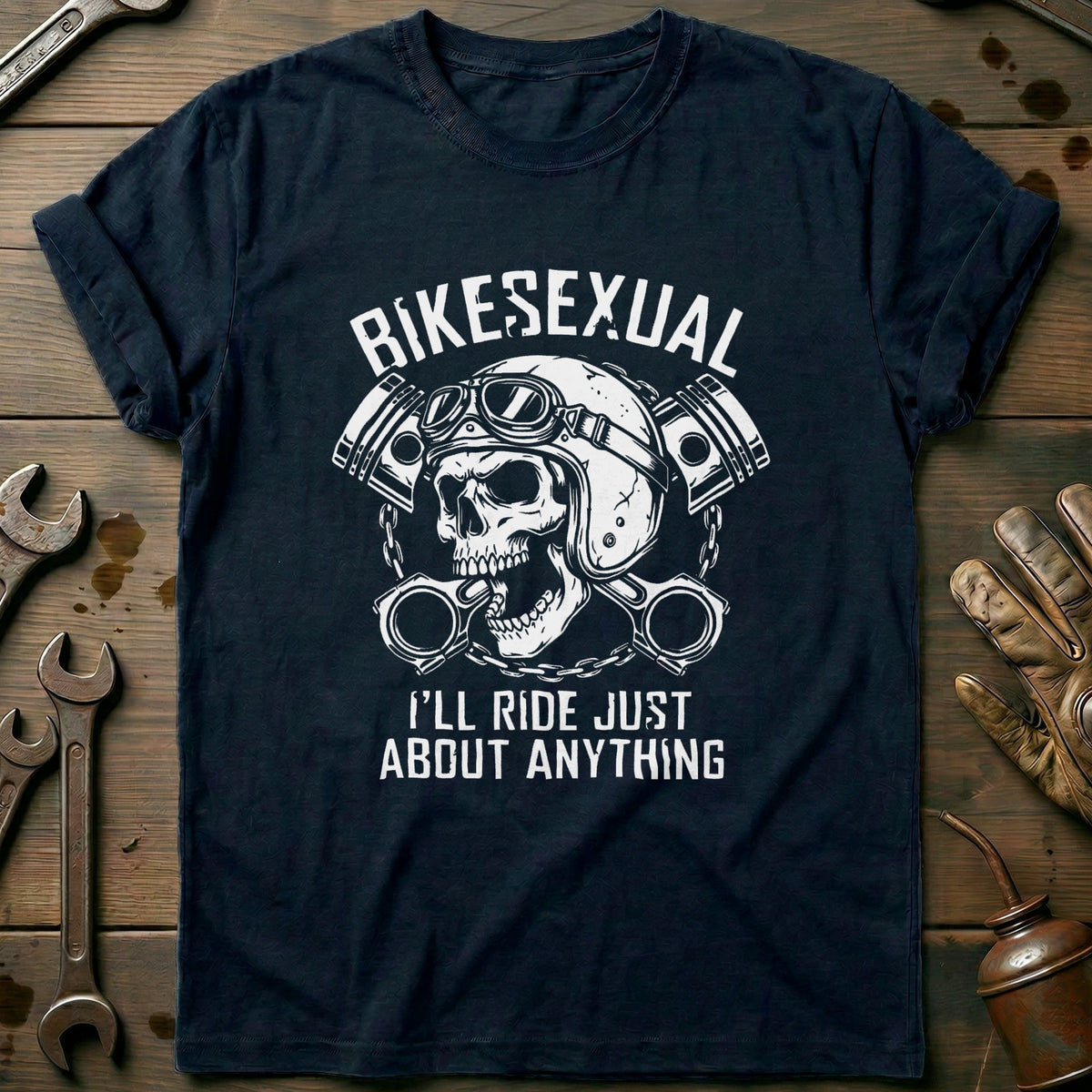Navy - Bikesexual 33 T Shirt