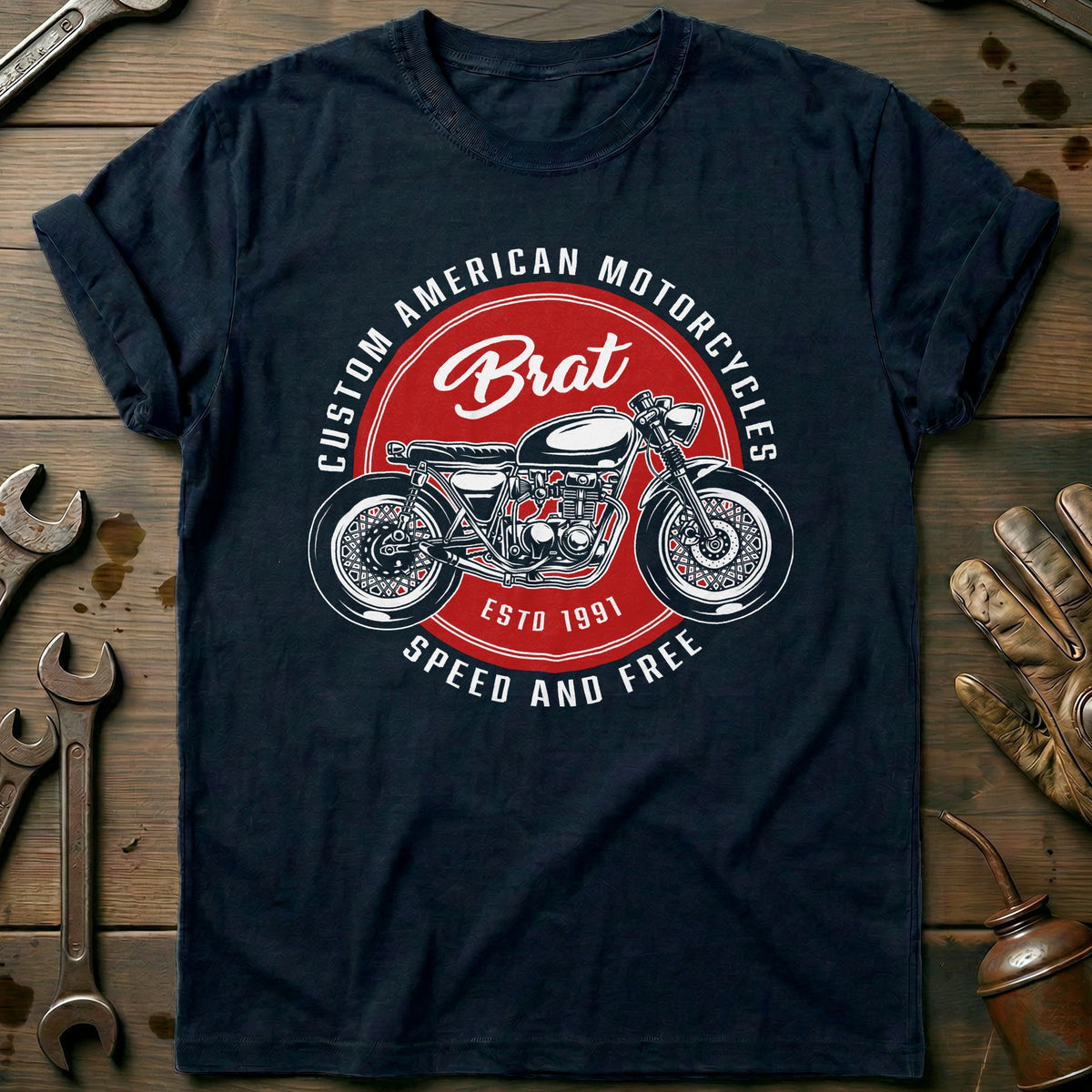 Navy - Brat 1991 vintage T Shirt