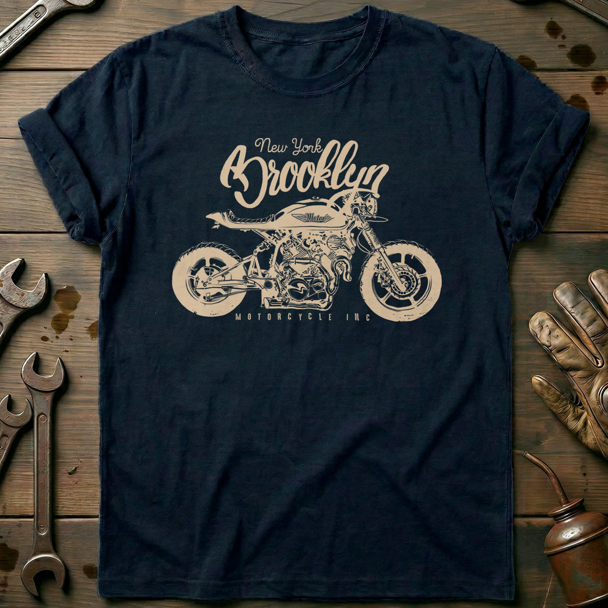 Navy - Brooklyn New York T Shirt