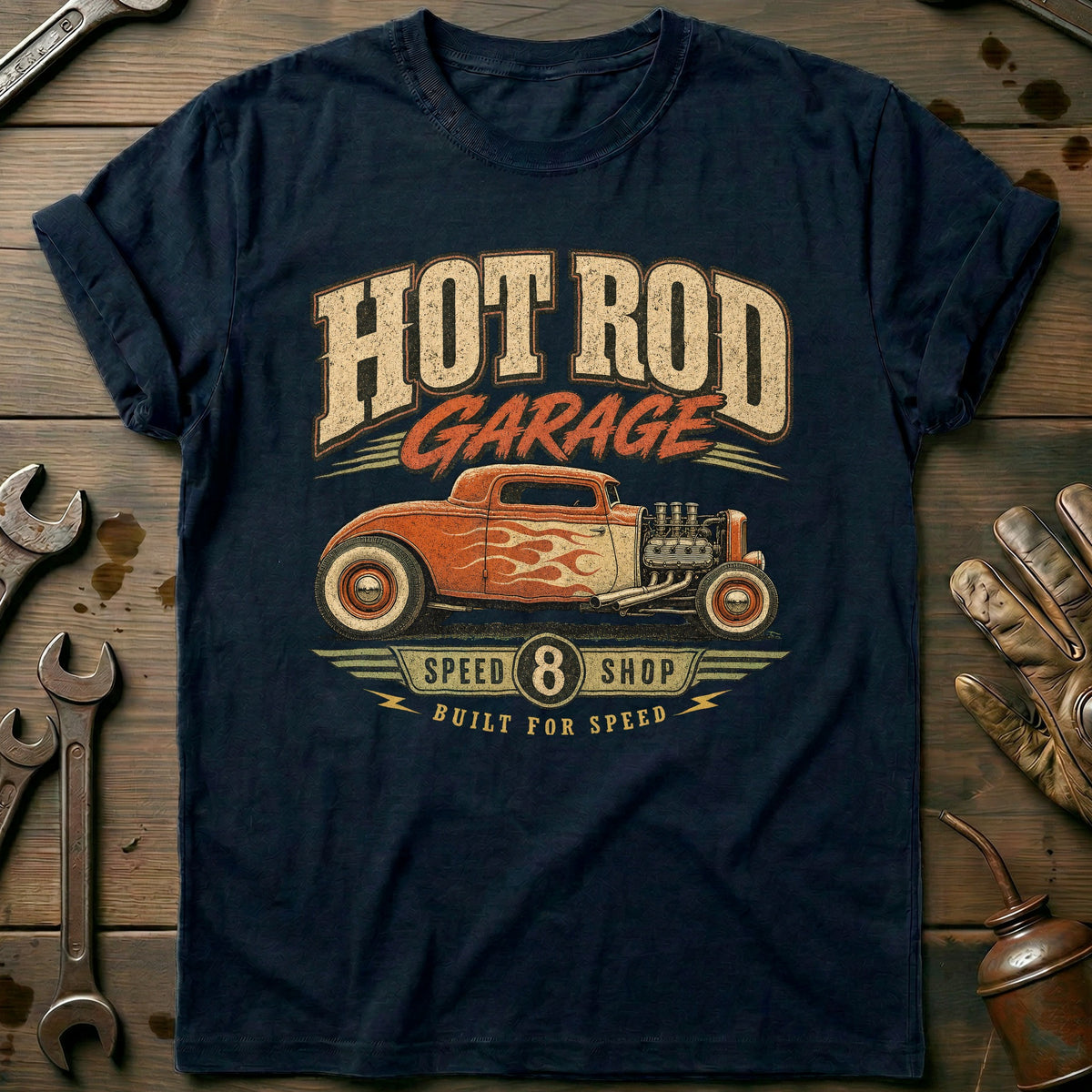 Navy - Built For Speed 231 T Shirt