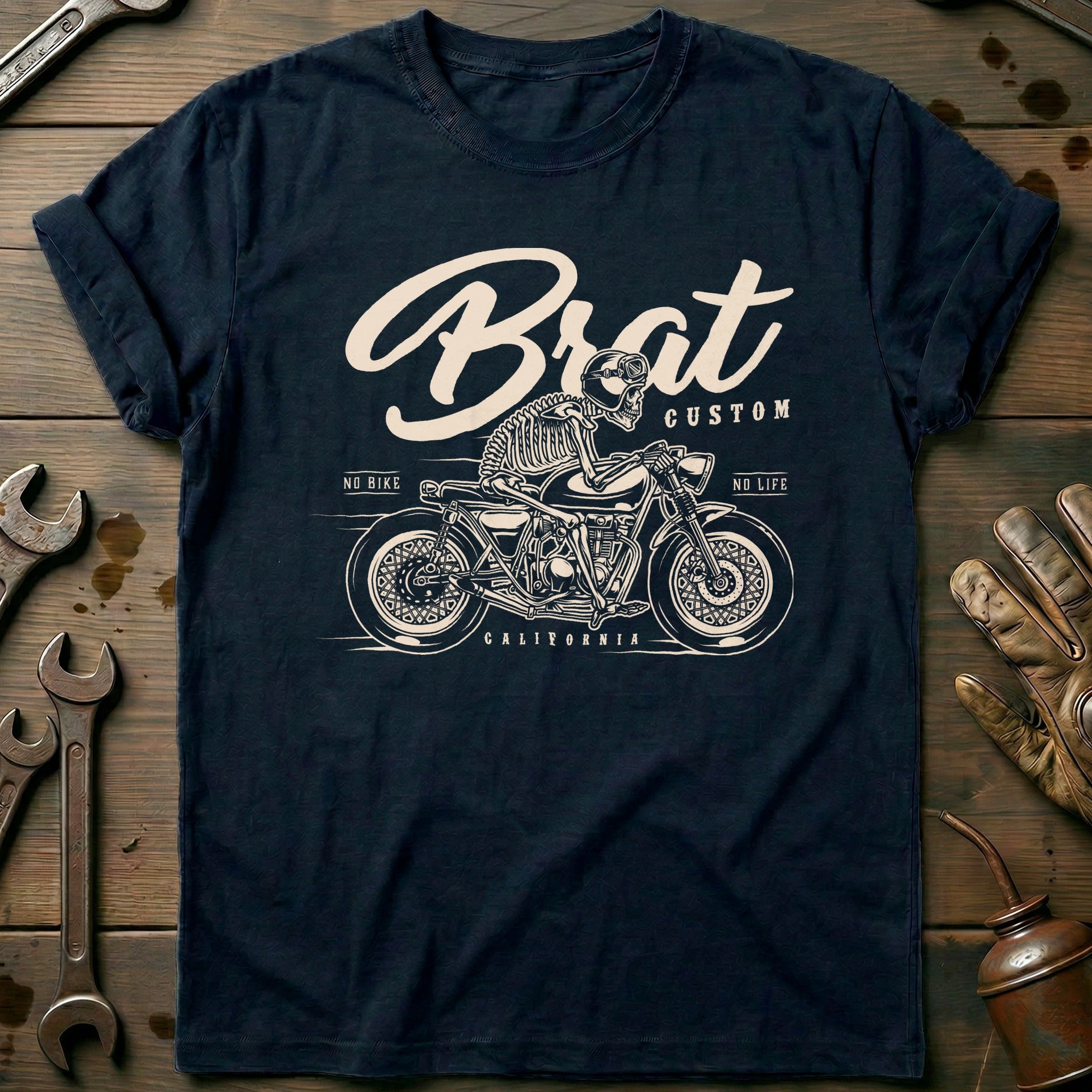 Navy - Custom Brat T-Shirt