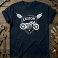 Navy - Custom Bikes Shield T-Shirt