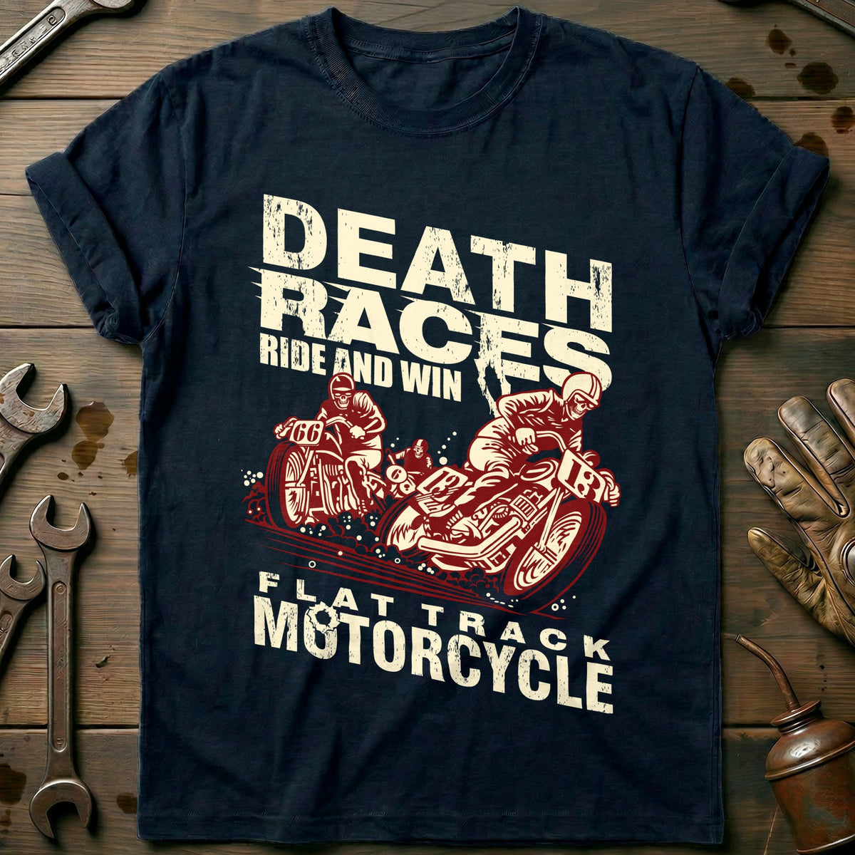 Navy - Death Races T-Shirt