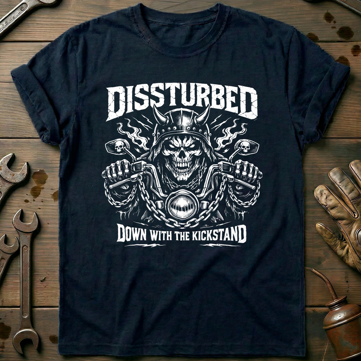 Navy - DISSTURBED 026 T Shirt