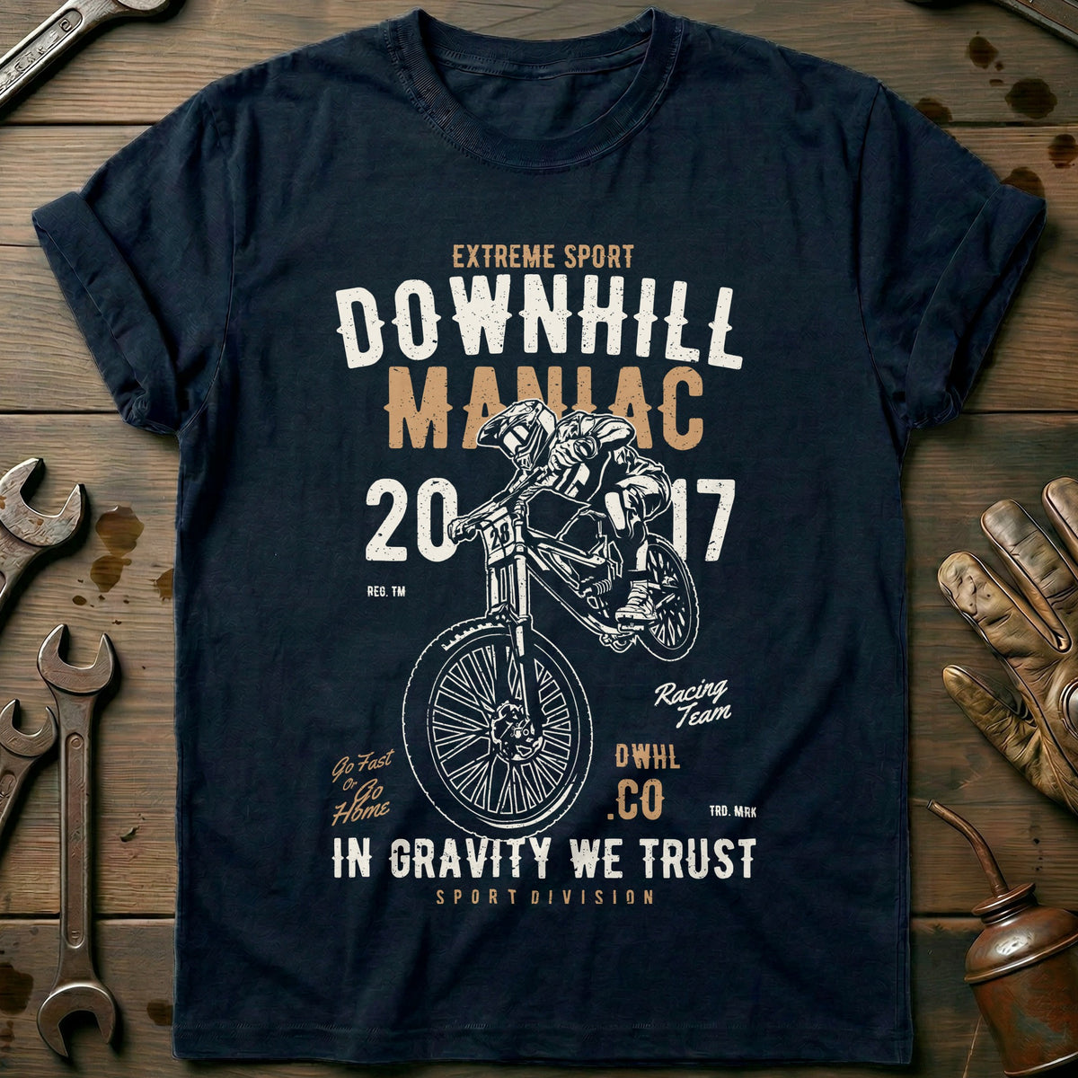 Navy - Downhill Maniac T Shirt