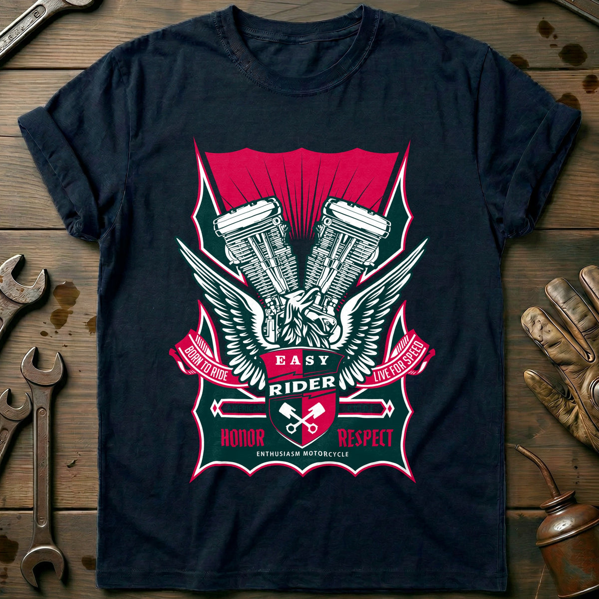 Navy - EASY RIDER 423 T Shirt
