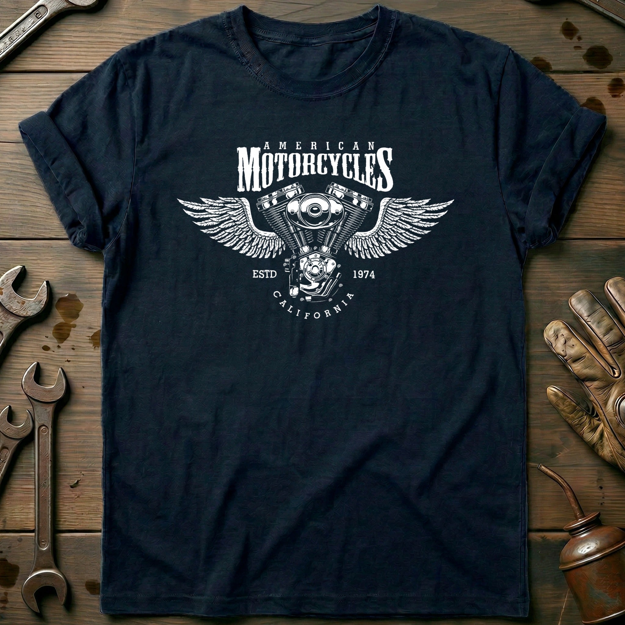 Navy - Engine Wings T-Shirt