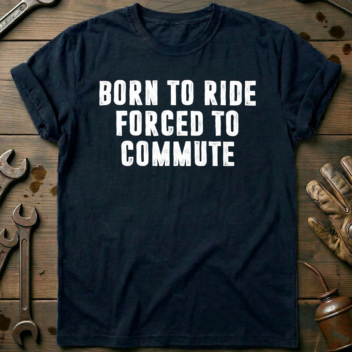 Navy - FORCED TO COMMUTE 026 T Shirt
