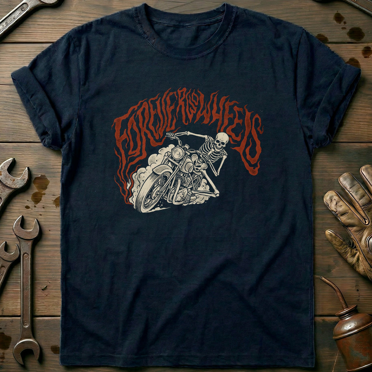 Navy - Forever On Wheels 6 T Shirt