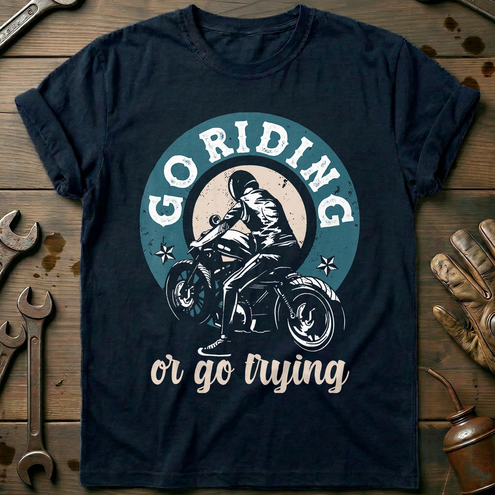 Navy - Go Riding Or Go T-Shirt