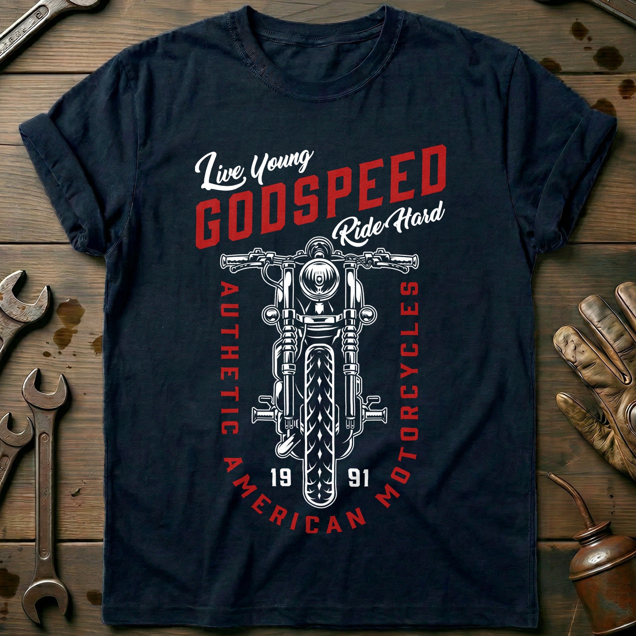 Navy - Godspeed Vintage T Shirt