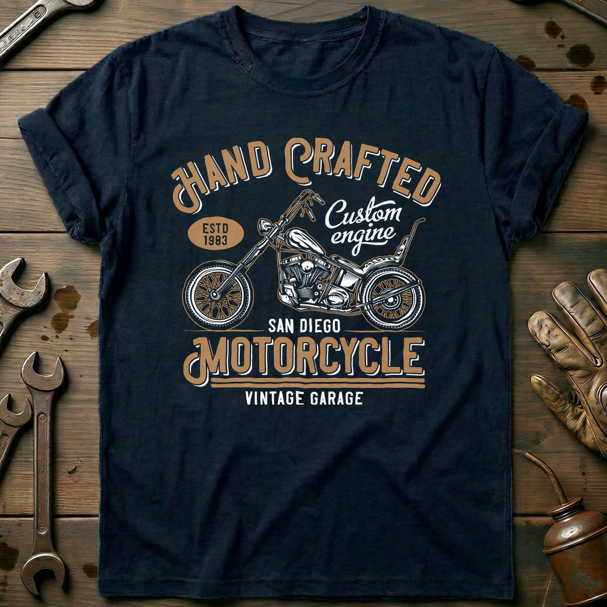 Navy - Hand Crafted T-Shirt
