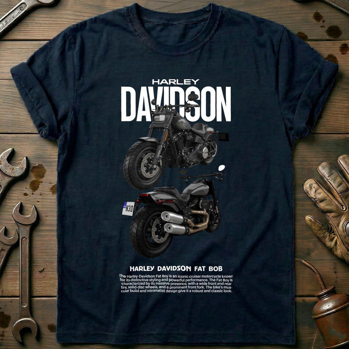 Navy - HARLEY D 1 T Shirt