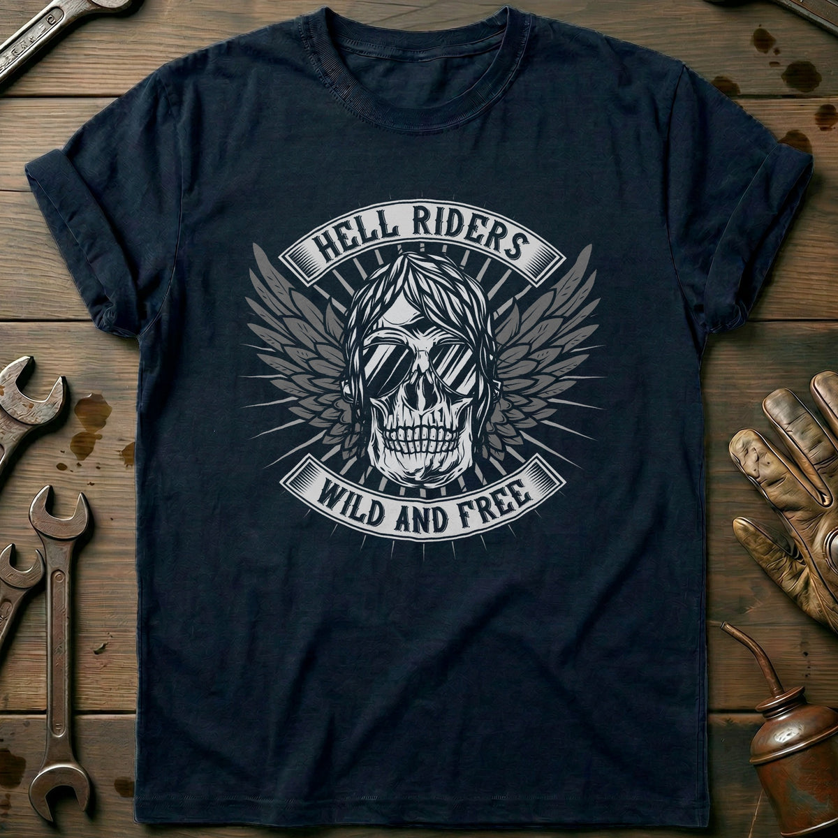 Navy - Hell Riders - T-Shirt