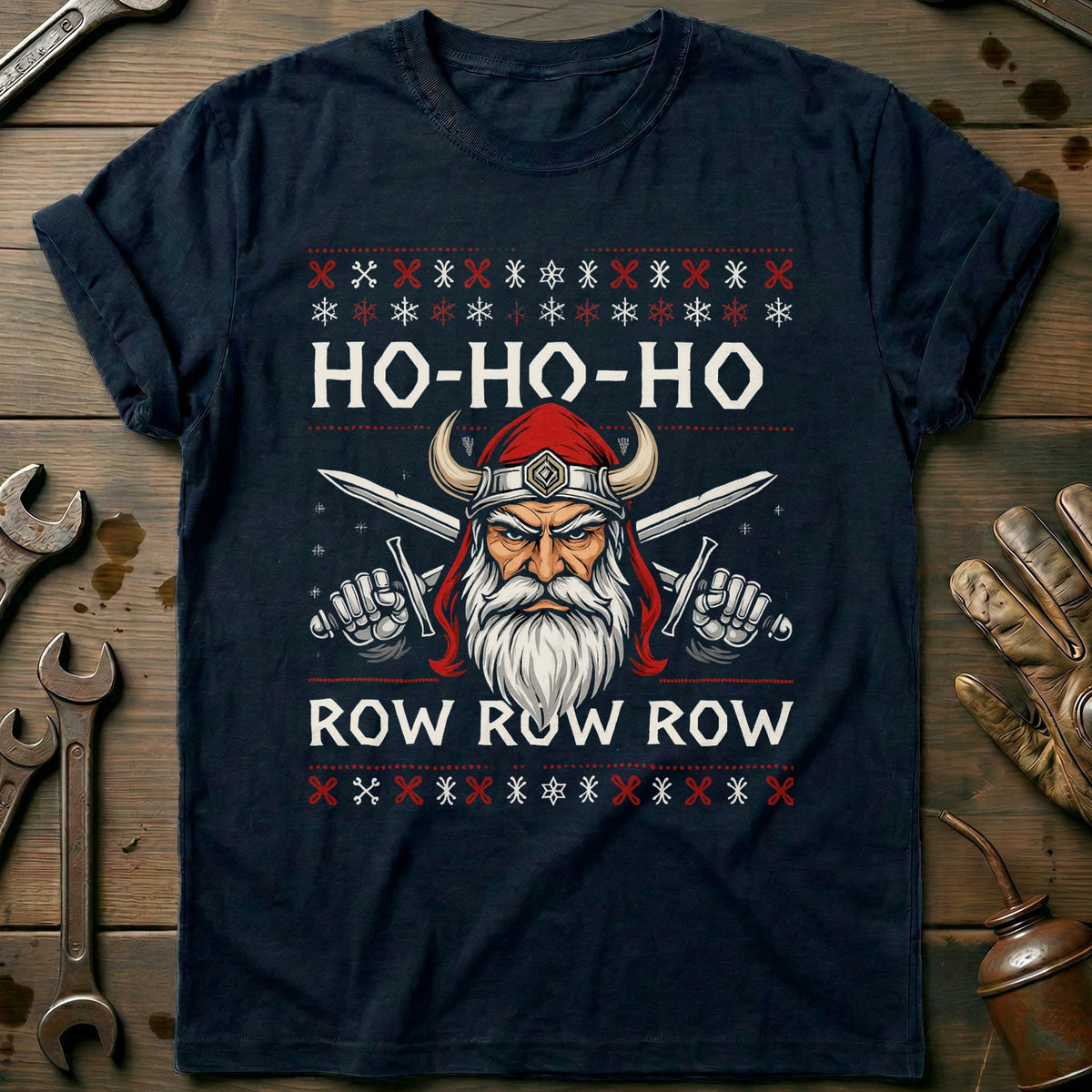 Navy - HO-HO-HO-ROW-ROW-ROW T Shirt