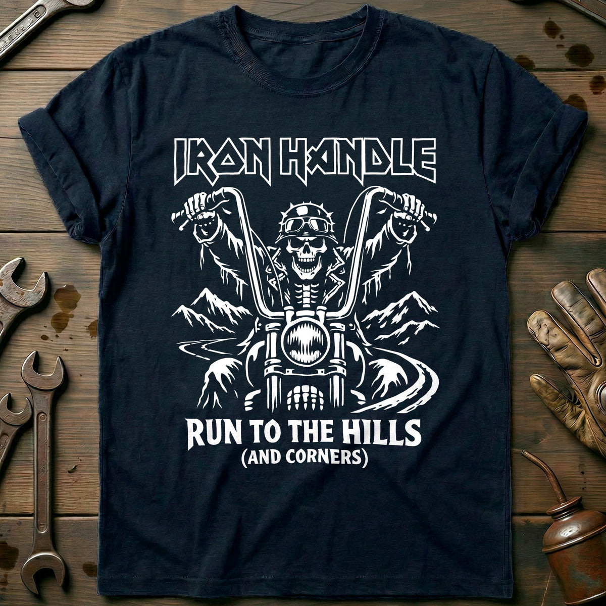 Navy - IRON HANDLE 026 T Shirt