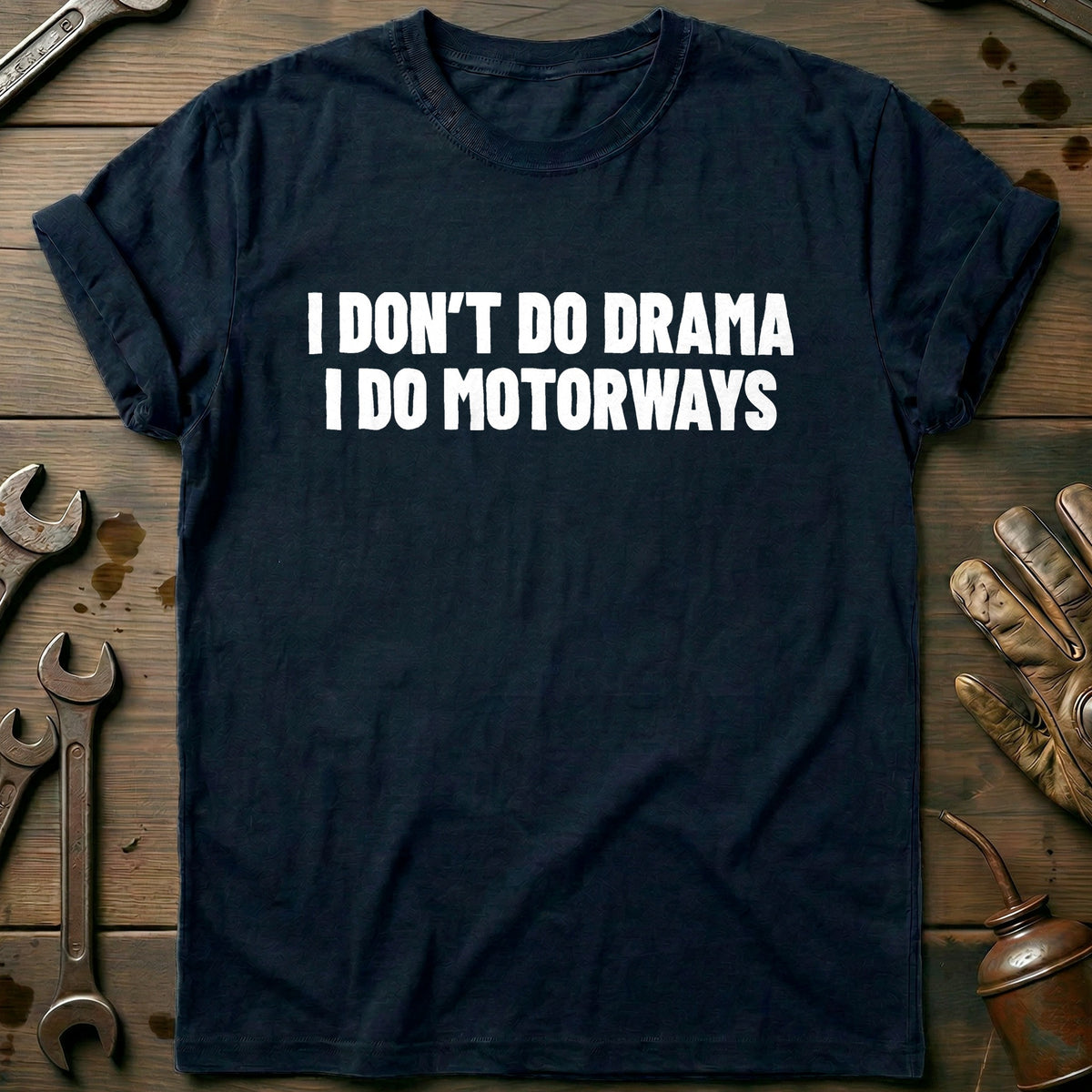Navy - I DO MOTORWAYS 026 T Shirt