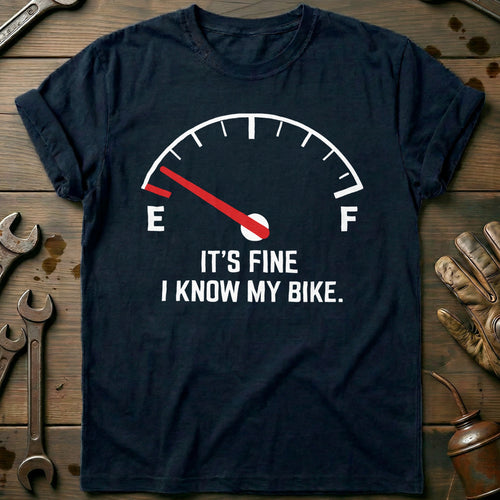 Navy - I KNOW MY BIKE 026 T Shirt