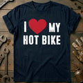 Navy - I LOVE MY HOT BIKE 028 T Shirt