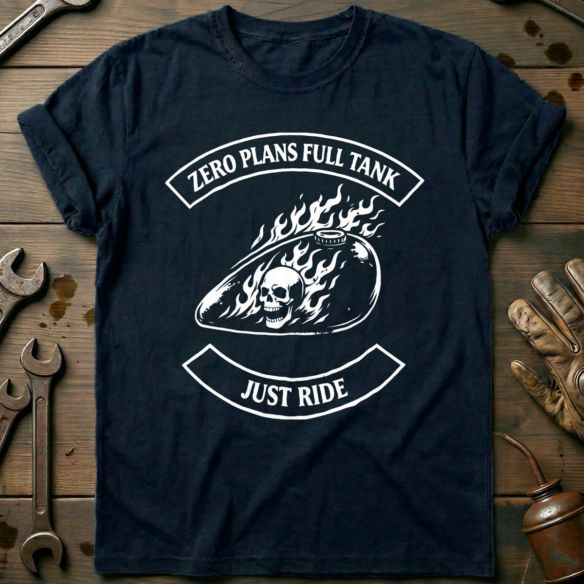 Navy - JUST RIDE CHAPTER 026 T Shirt