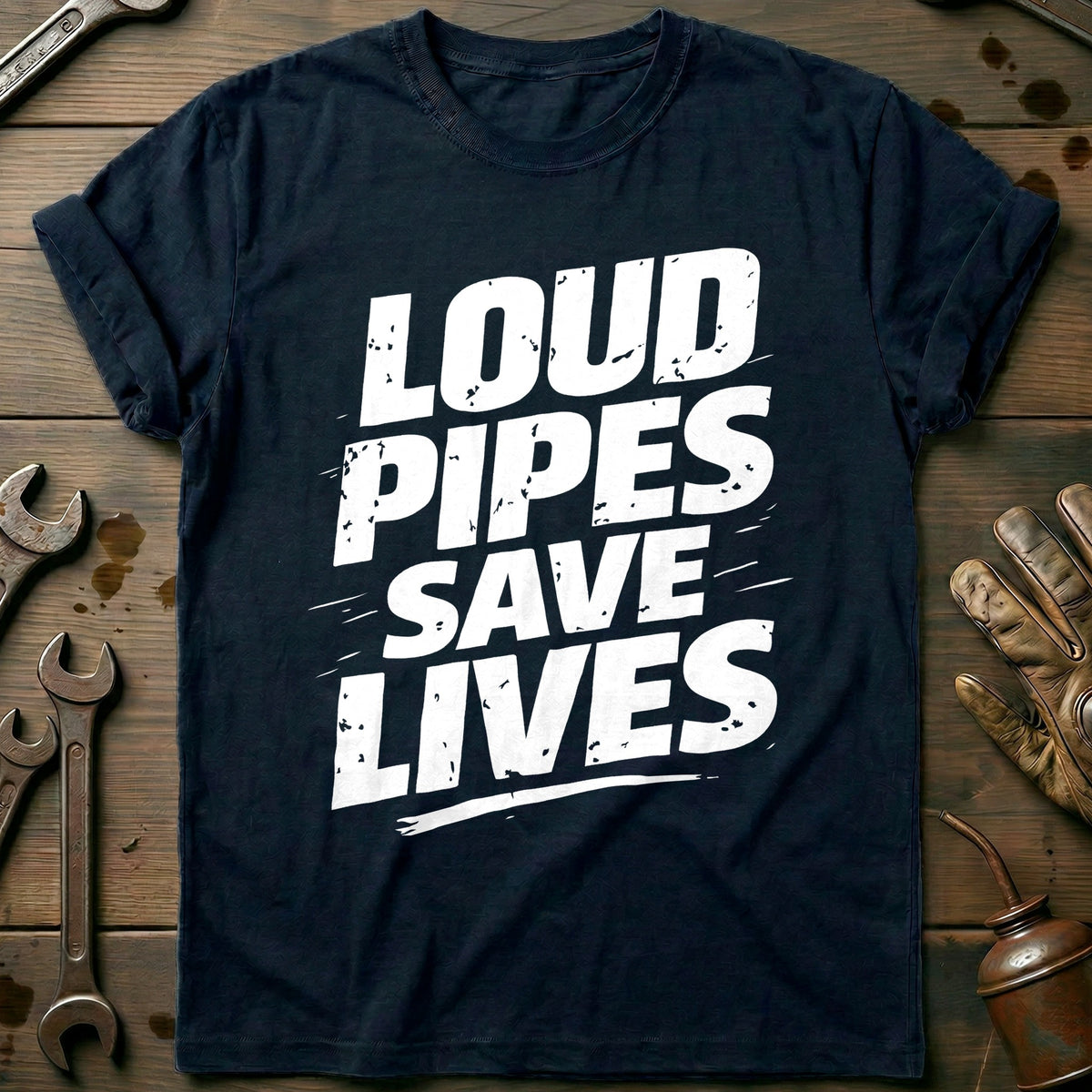Navy - LOUD PIPES 026 T Shirt